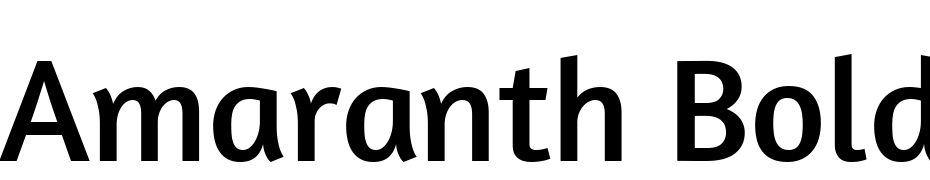 Amaranth Bold cкачати шрифт безкоштовно